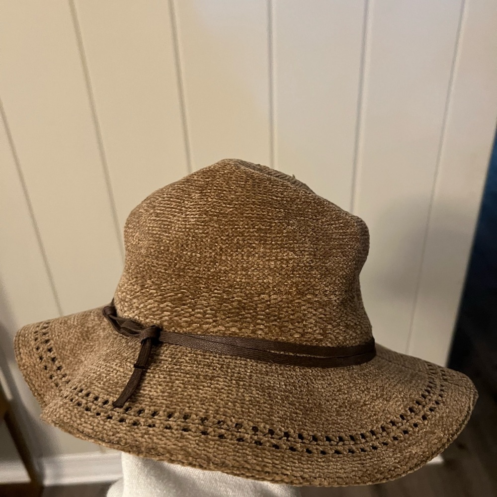 Brown Woven Women's Hat
